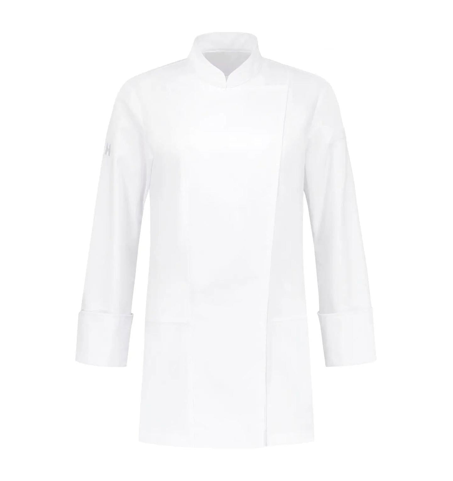 Le Nouveau Lynn Chef Jacket White-frontview