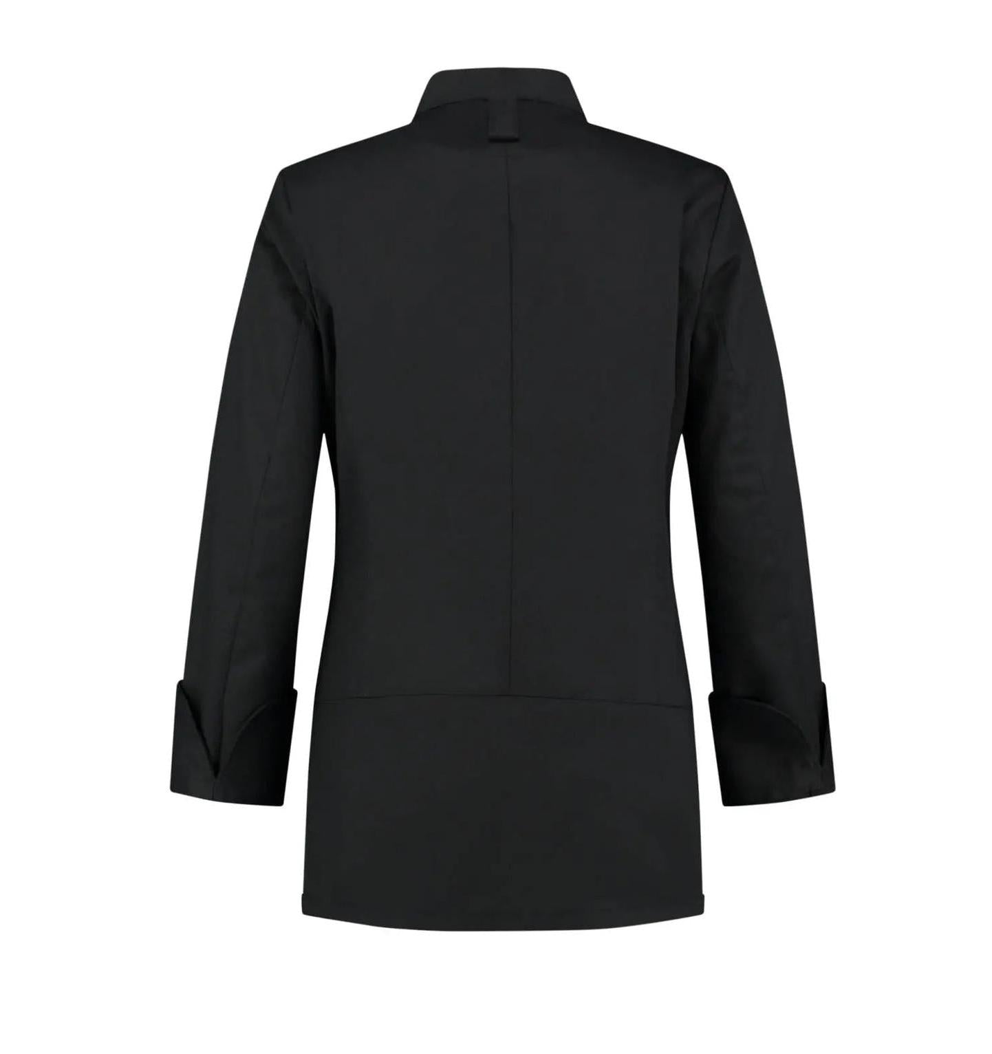 Le Nouveau Lynn Chef Jacket Black-backview