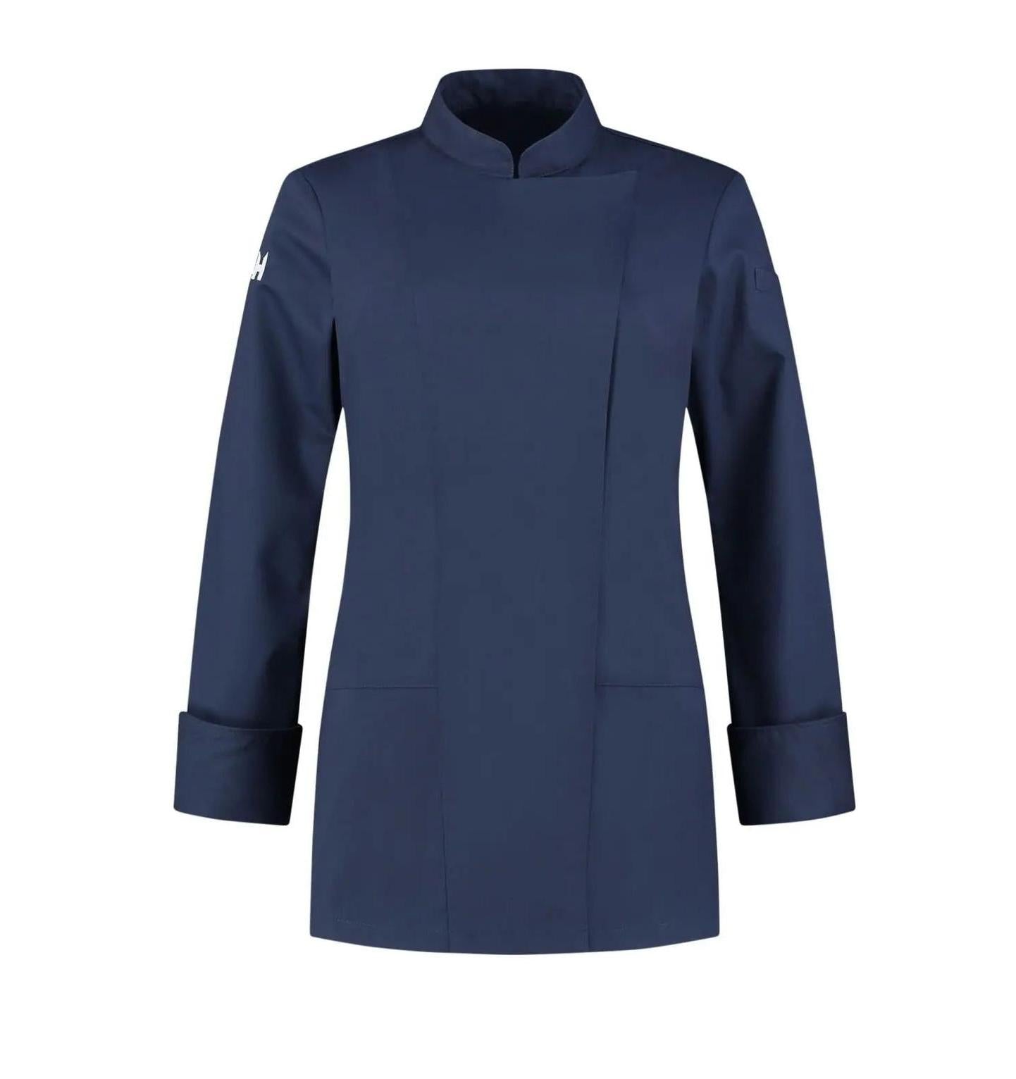 Le Nouveau Lynn Chef Jacket Navy-frontview