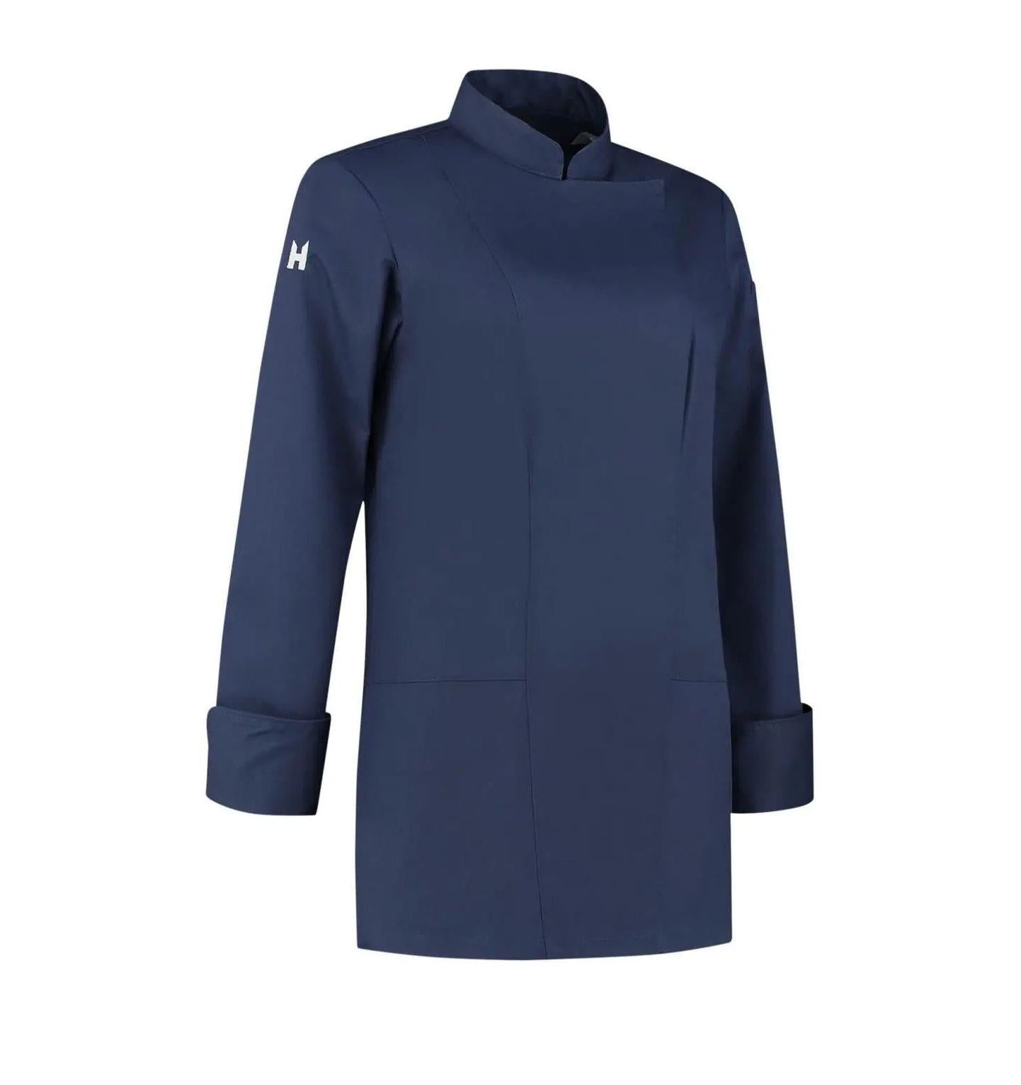 Le Nouveau Lynn Chef Jacket Navy-frontview