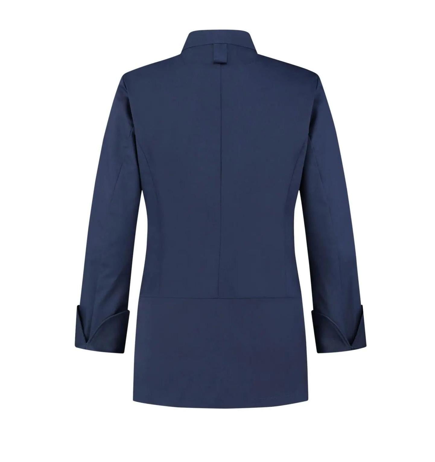 Le Nouveau Lynn Chef Jacket Navy-backview