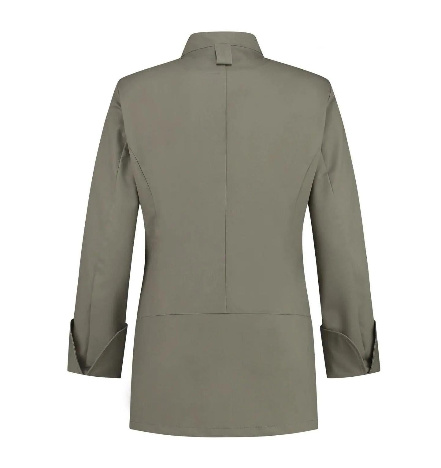 Le Nouveau Lynn Chef Jacket Olivette-backview