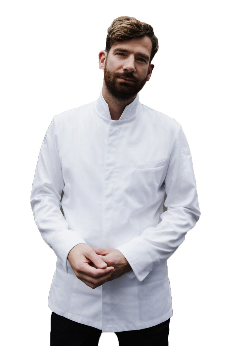 Le Nouveau Chef Falco White Chef Jacket-White -frontview