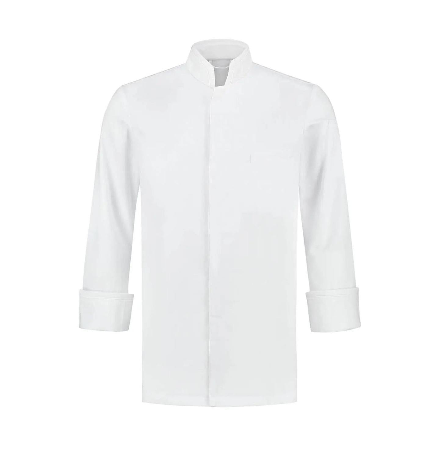 Le Nouveau Chef Falco White Chef Jacket-White -frontview