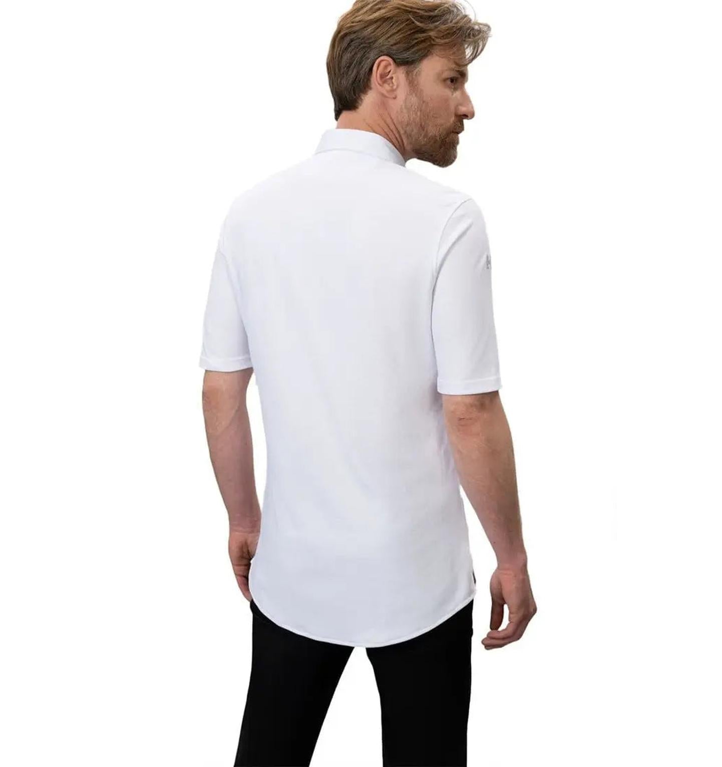 Le Nouvean Chef Gilles Men's Coat-White-backview