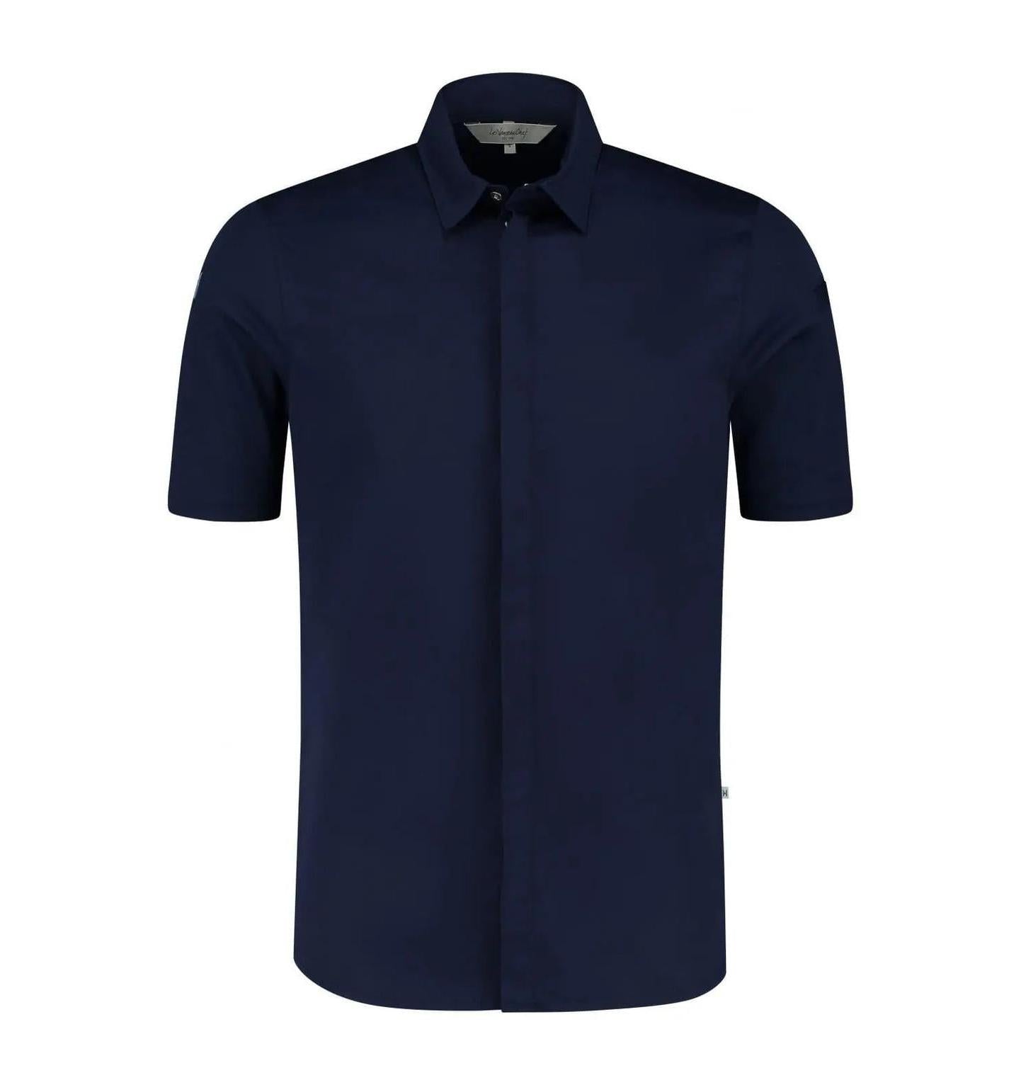 Le Nouvean Chef Gilles Men's Coat-Blue-Frontview