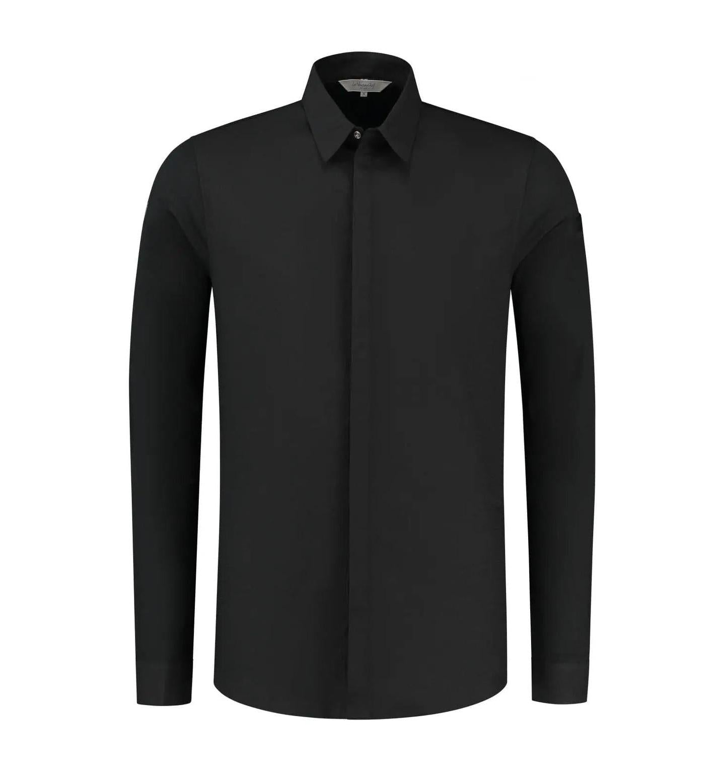 Le Nouvean Chef Fabrice Men's Coat-Black-Frontview