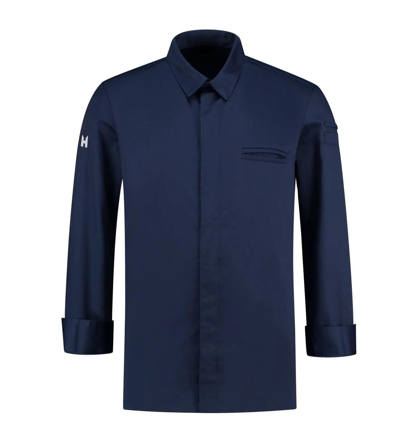 Le Nouveau Angelo Chef Jacket Patriot Blue-Frontview