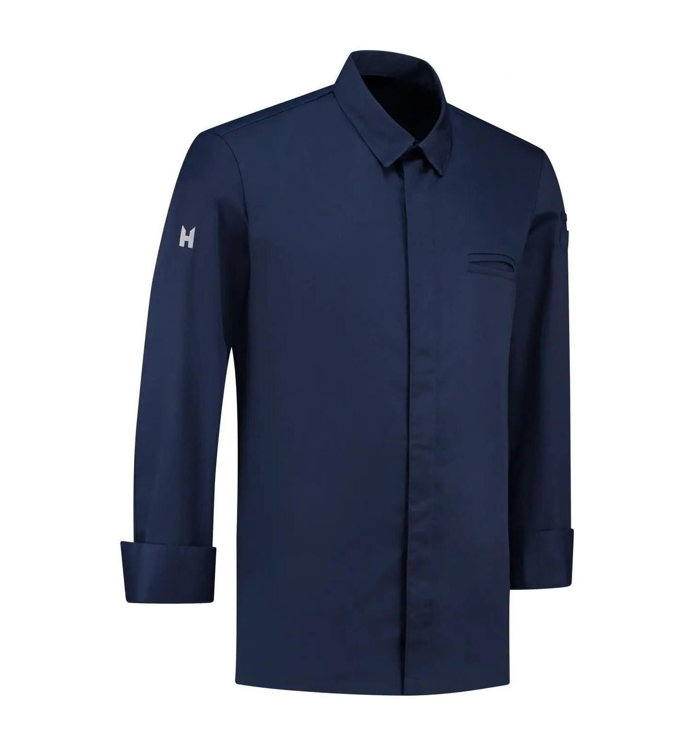 Le Nouveau Angelo Chef Jacket Patriot Blue-Frontview