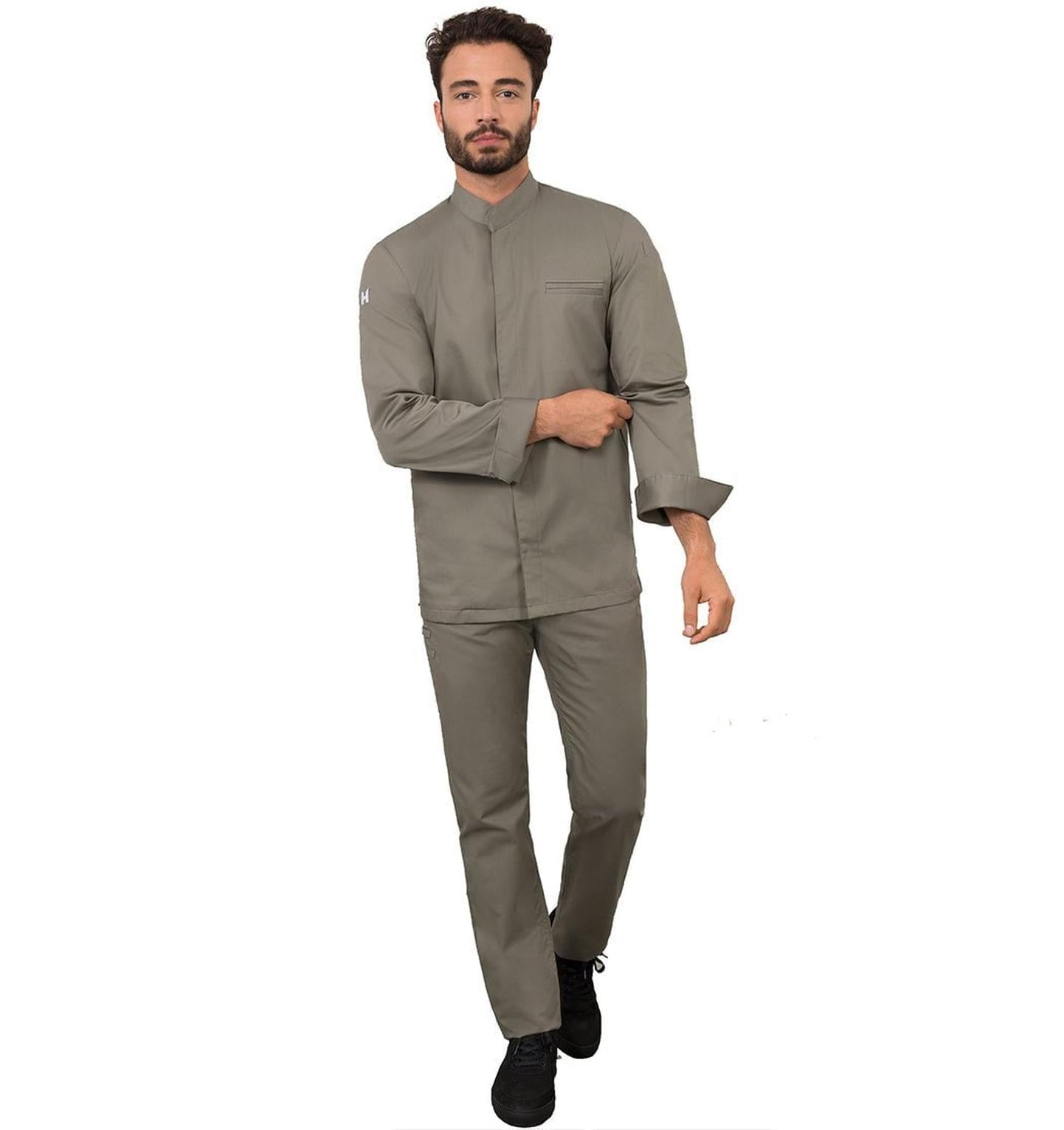 Le Nouveau Alain Chef Jacket Olivette - fullview