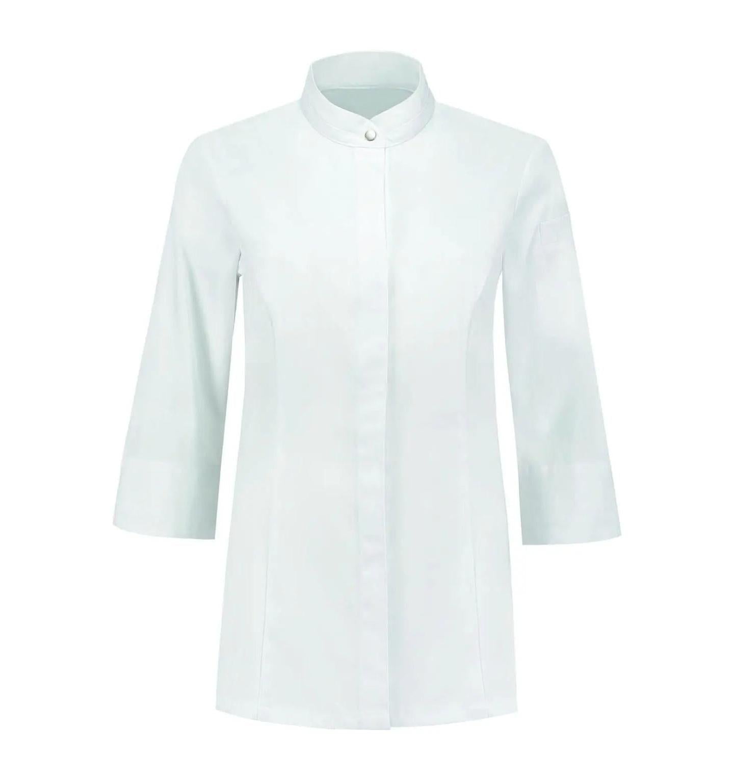 Le Nouveau Esmee Chef Jacket White-frontview
