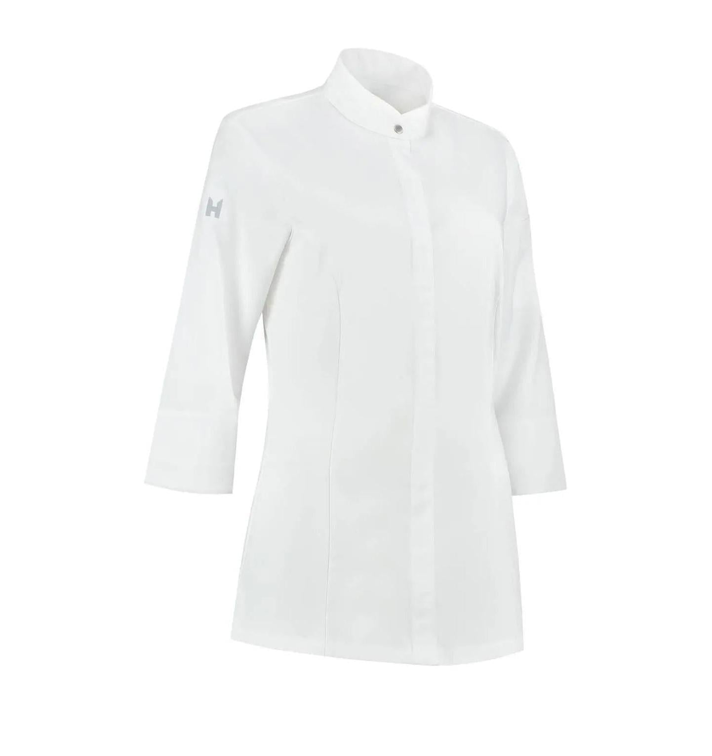 Le Nouveau Esmee Chef Jacket White-frontview