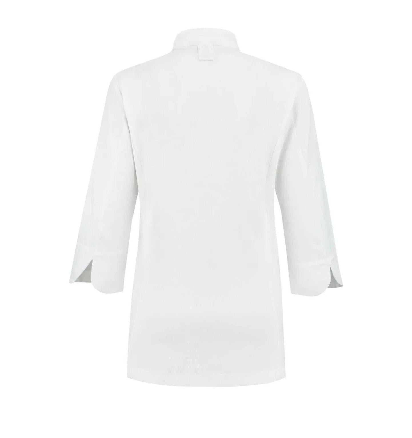 Le Nouveau Esmee Chef Jacket White-backview