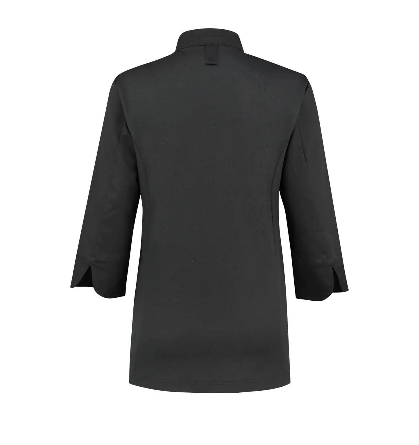 Le Nouveau Esmee Chef Jacket Black-backview