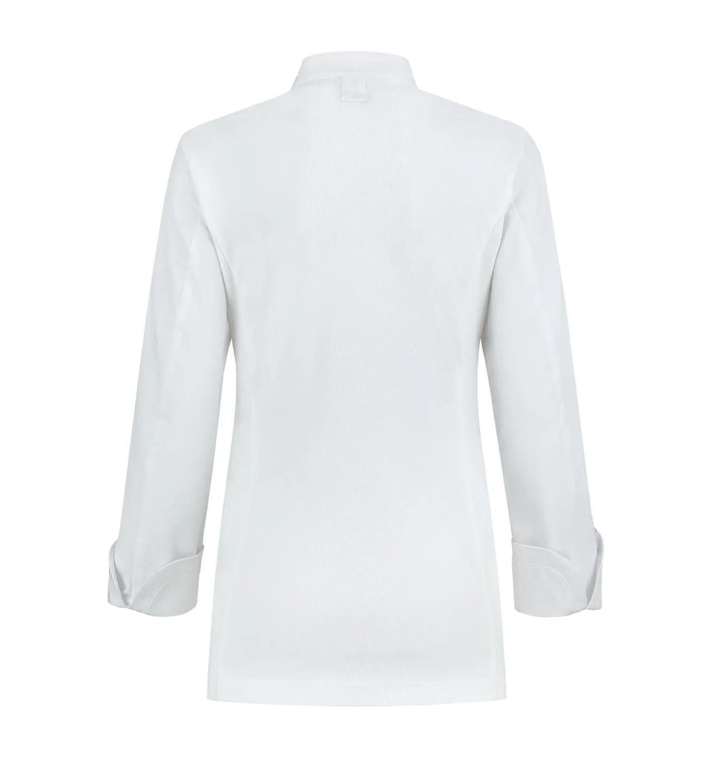 Le Nouveau Elise Chef Jacket White-backview