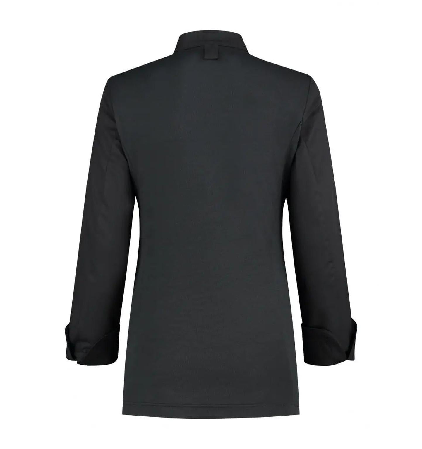 Le Nouveau Elise Chef Jacket Black-backview
