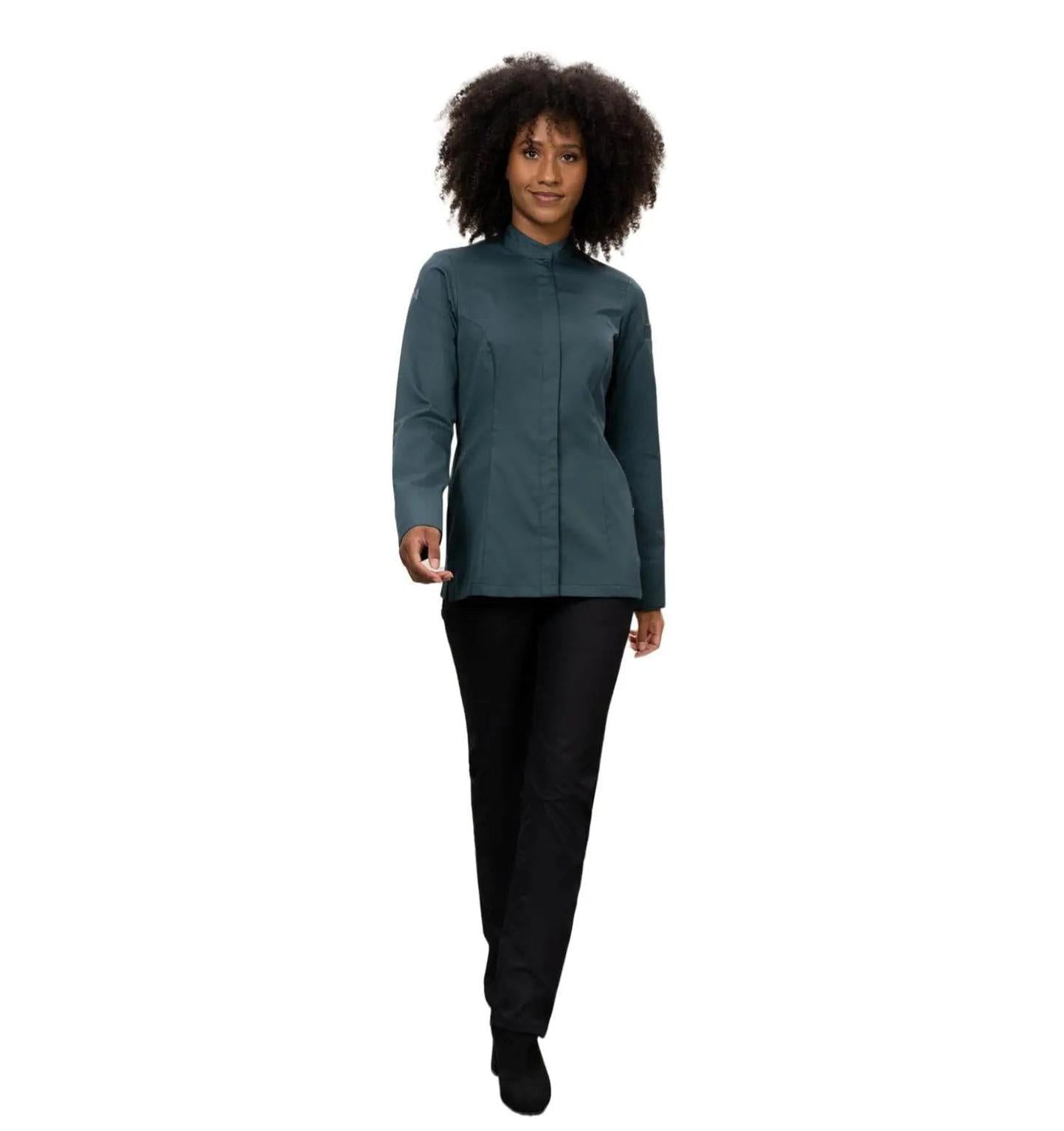 Le Nouveau Elise Chef Jacket pearl grey-main