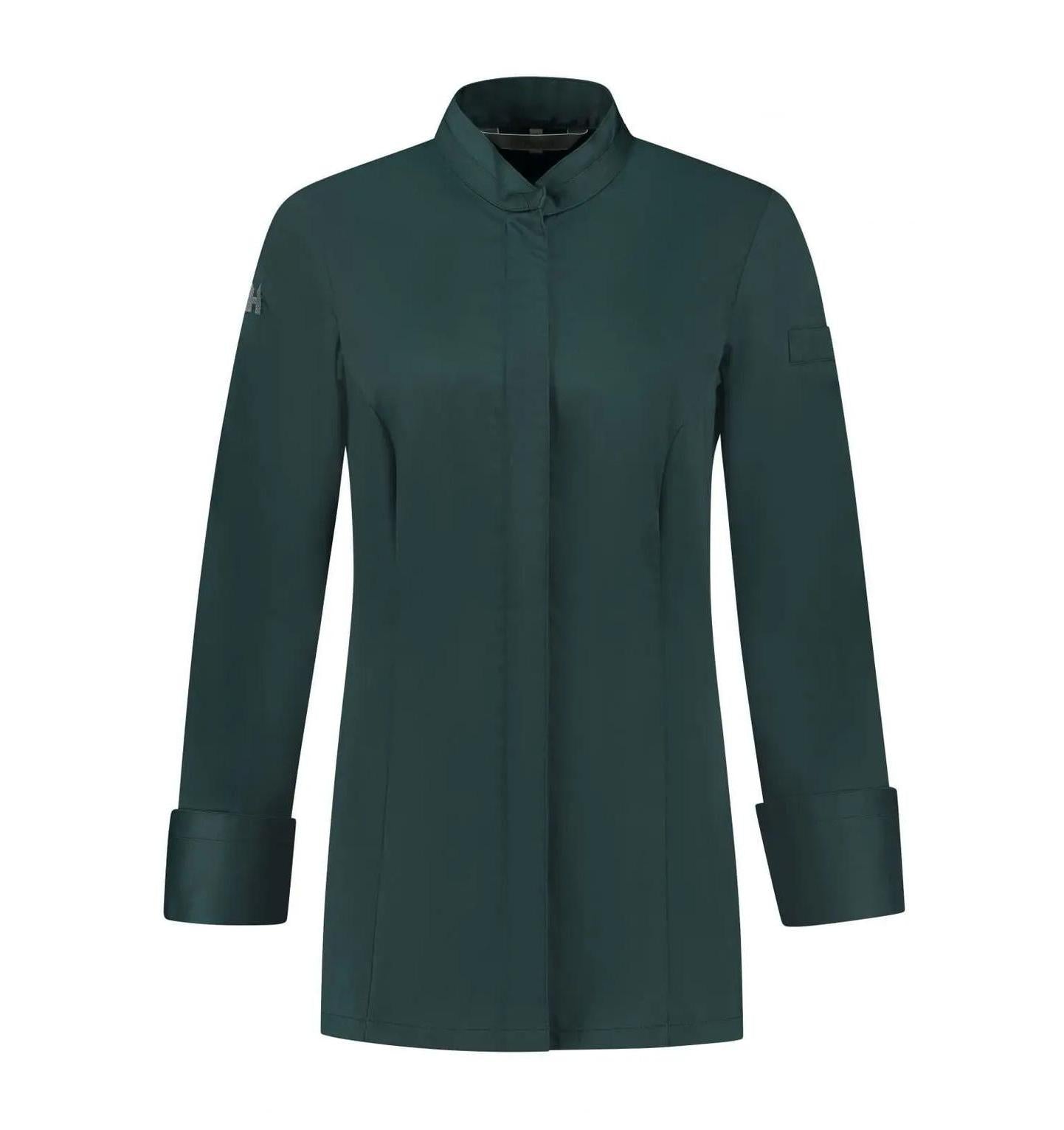 Le Nouveau Elise Chef Jacket pearl grey-frontview