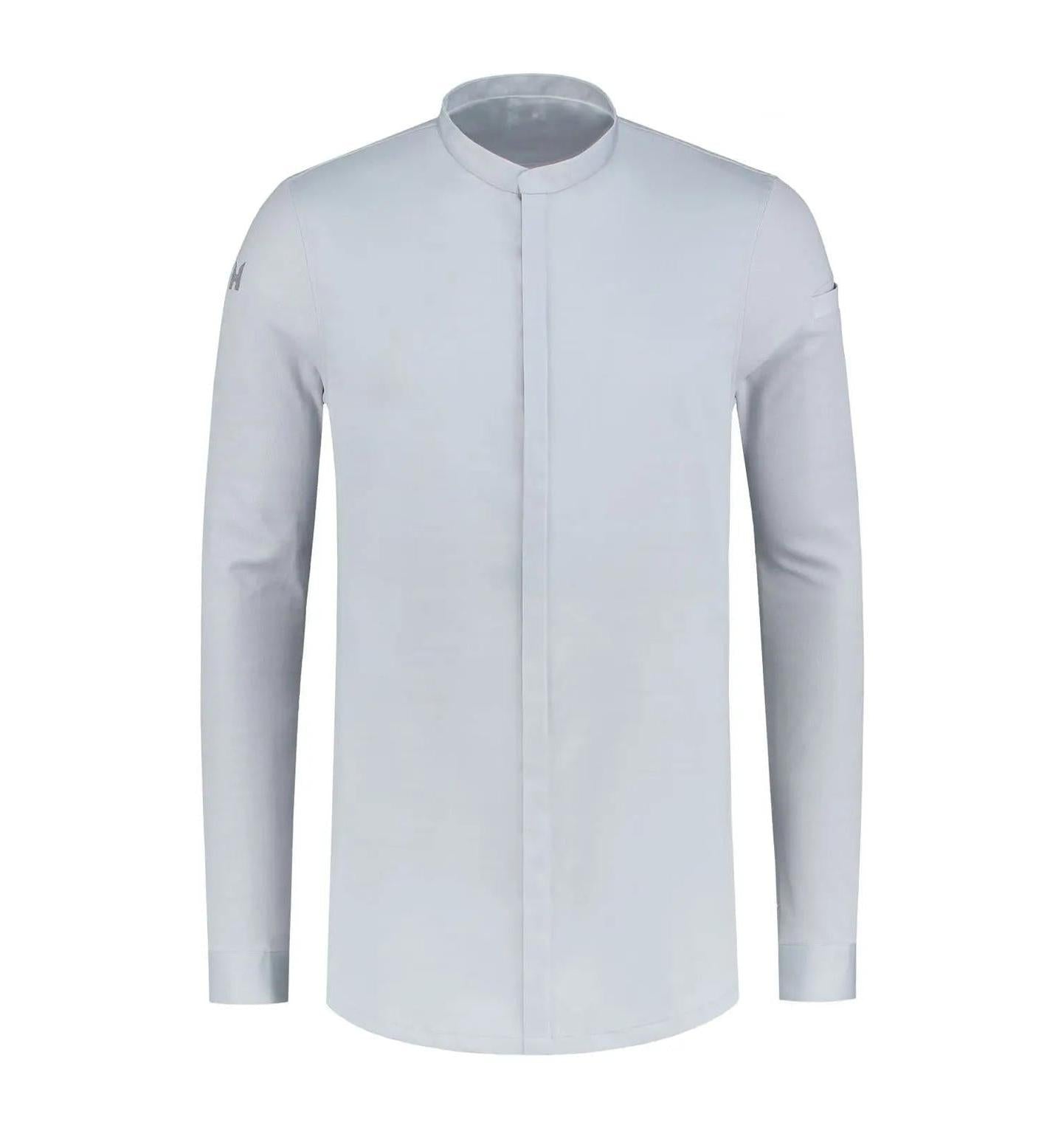 Le Nouveau Chef Julien Chef Jacket-Grey-Frontview