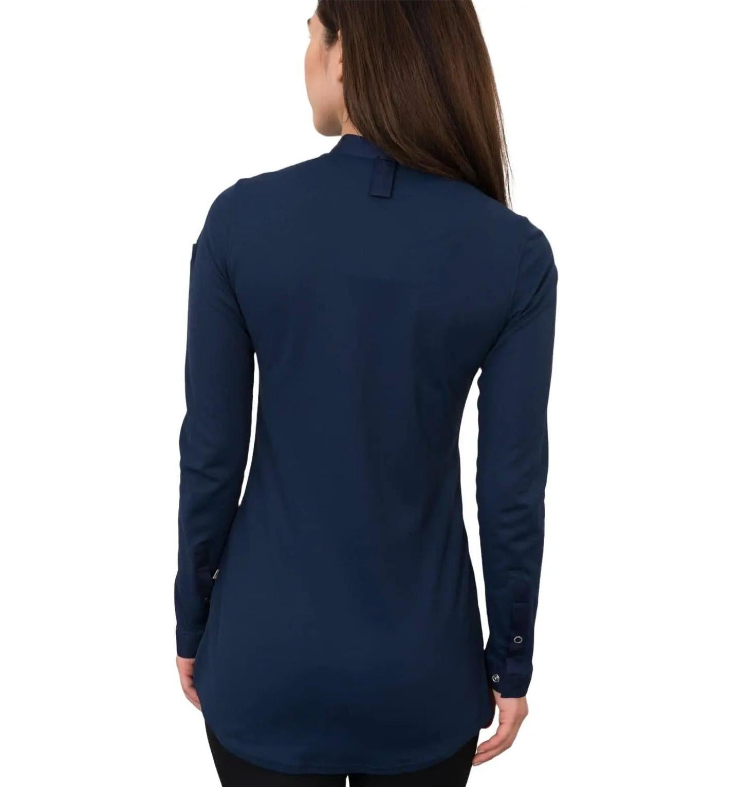 Le Nouvean Chef Jolie Chef Jackets PatriotBlue -backview