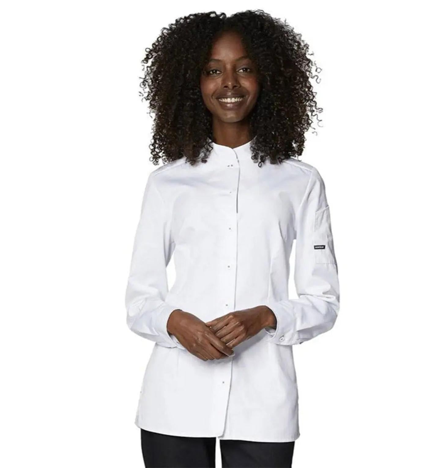 Ladies Chef/Service Shirt L/S White - Full