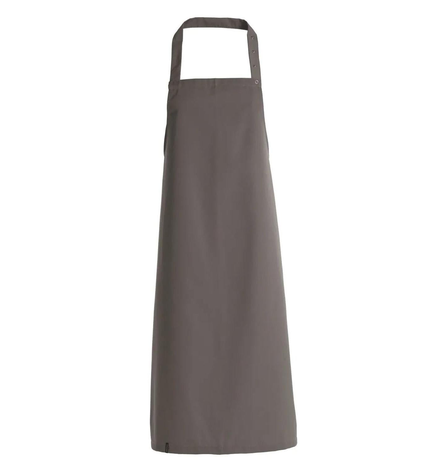 Kentaur 30330 Raw Bib Apron Graphite Grey-Frontview