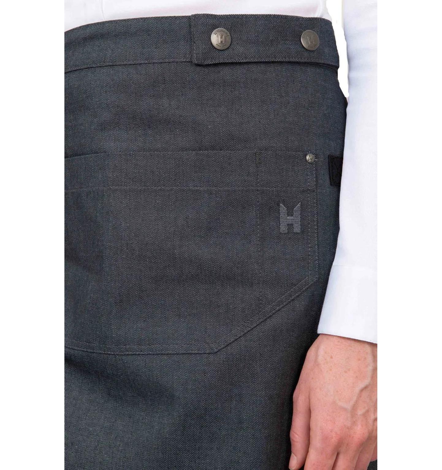 Le Nouveau Chef Miami Chef Aprons-Heavy Black Denim