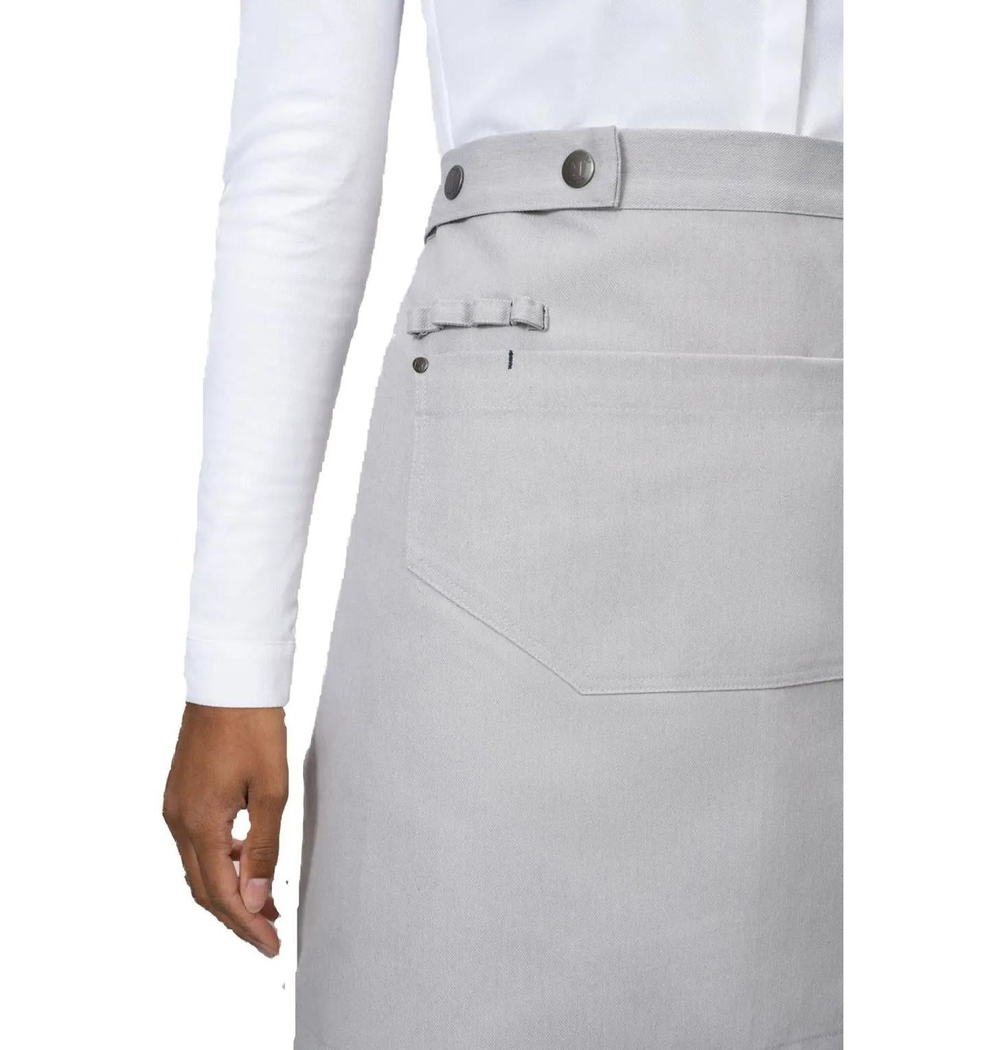 Le Nouveau Chef Miami Chef Aprons-Heavy Grey Denim