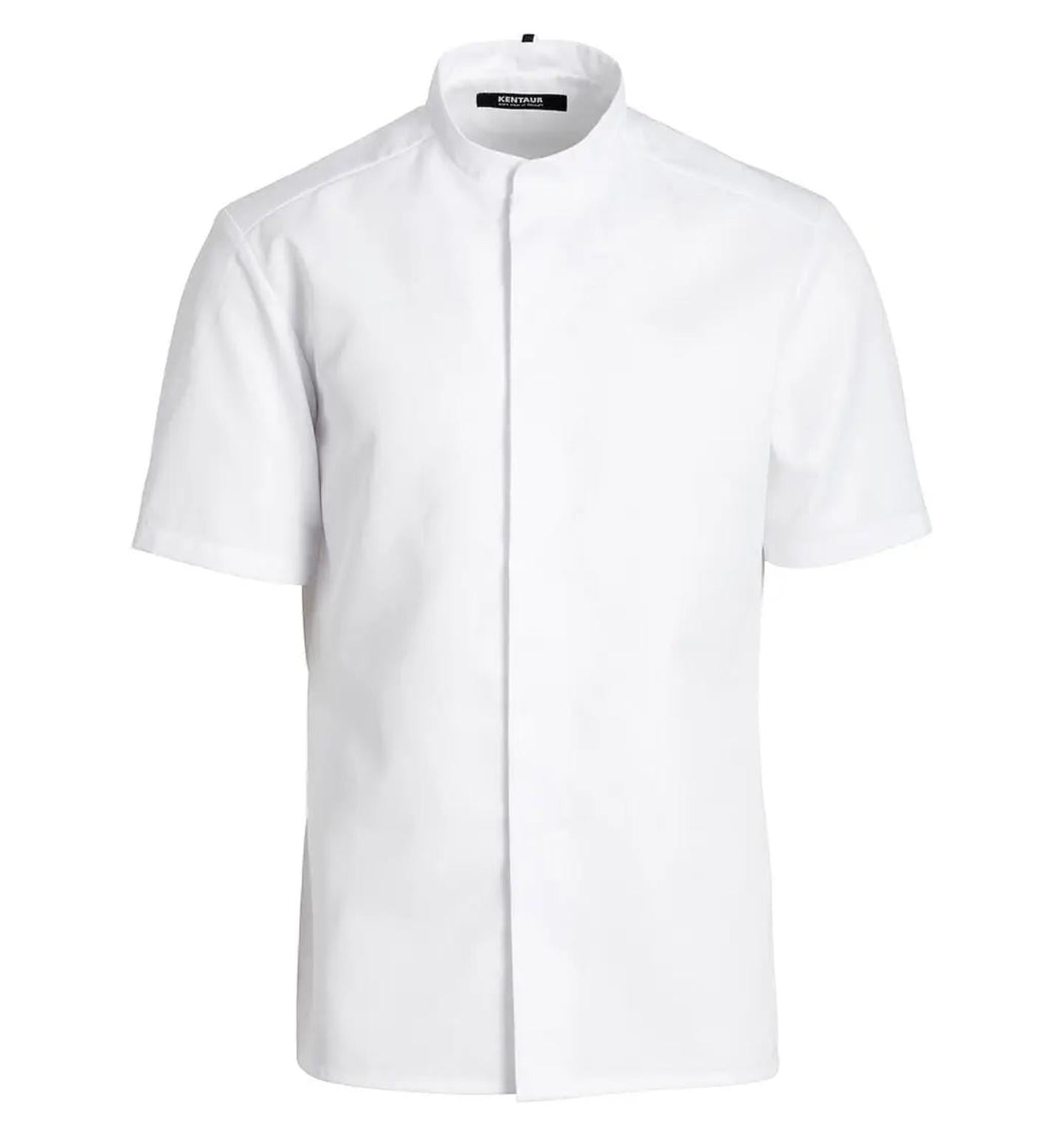 Kentaur 25242 Tencel Chef/Service White Shirt Front
