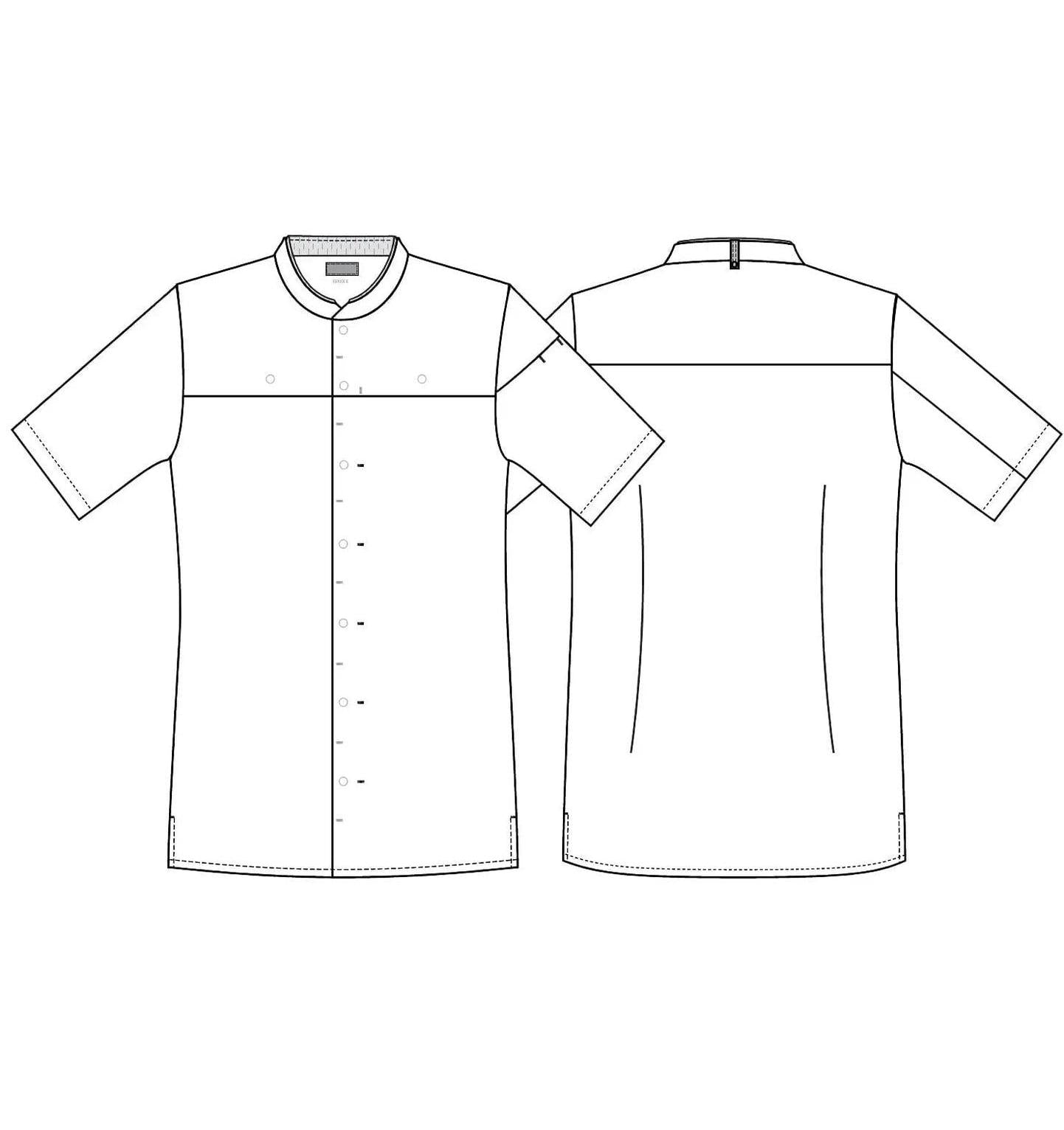 Kentaur 25266 Tencel Chef/Service Shirt-White