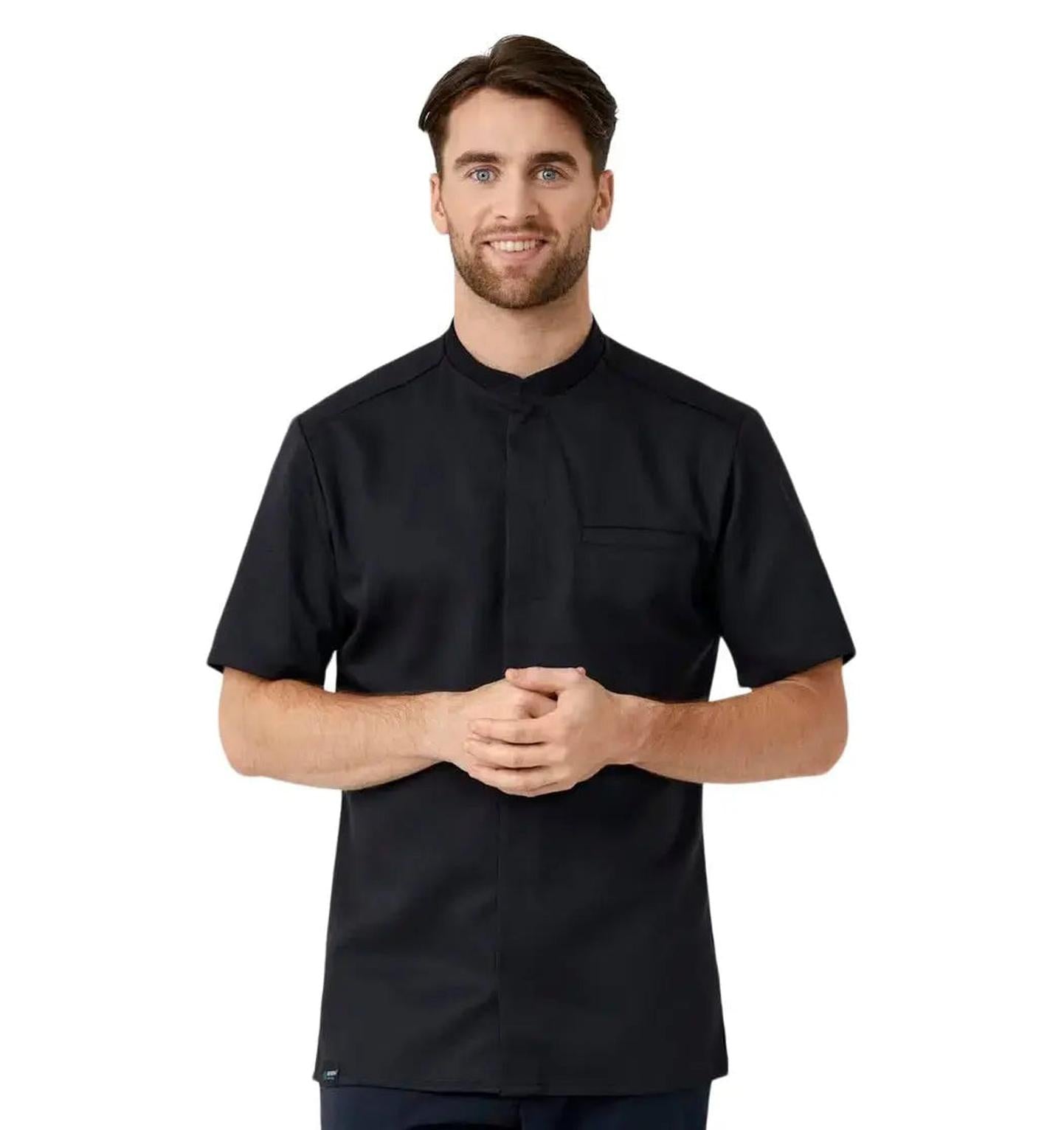 Kentaur 25284 Chef Black Shirt Refibra™ Tencel (Chef Uniform) Kentaur