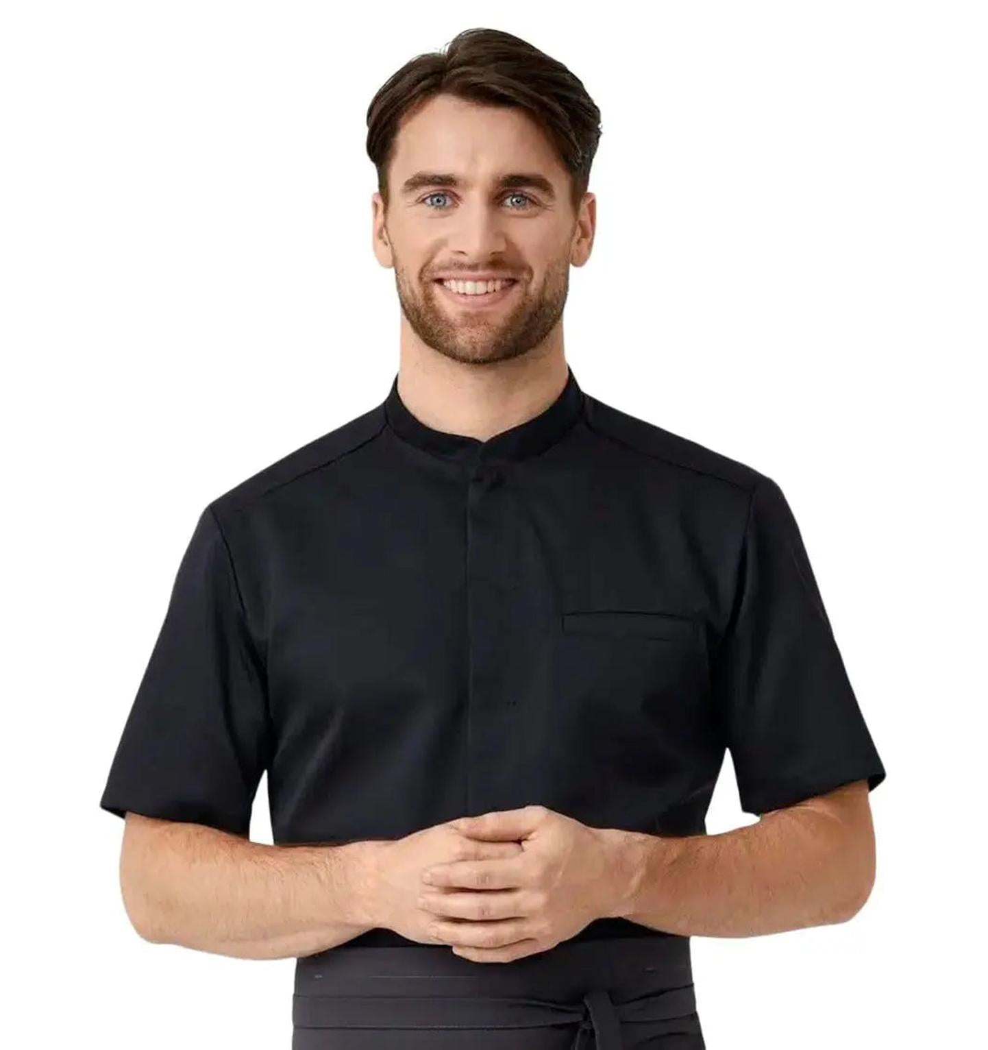 Kentaur 25284 Chef Black Shirt Refibra™ Tencel (Chef Uniform) Kentaur