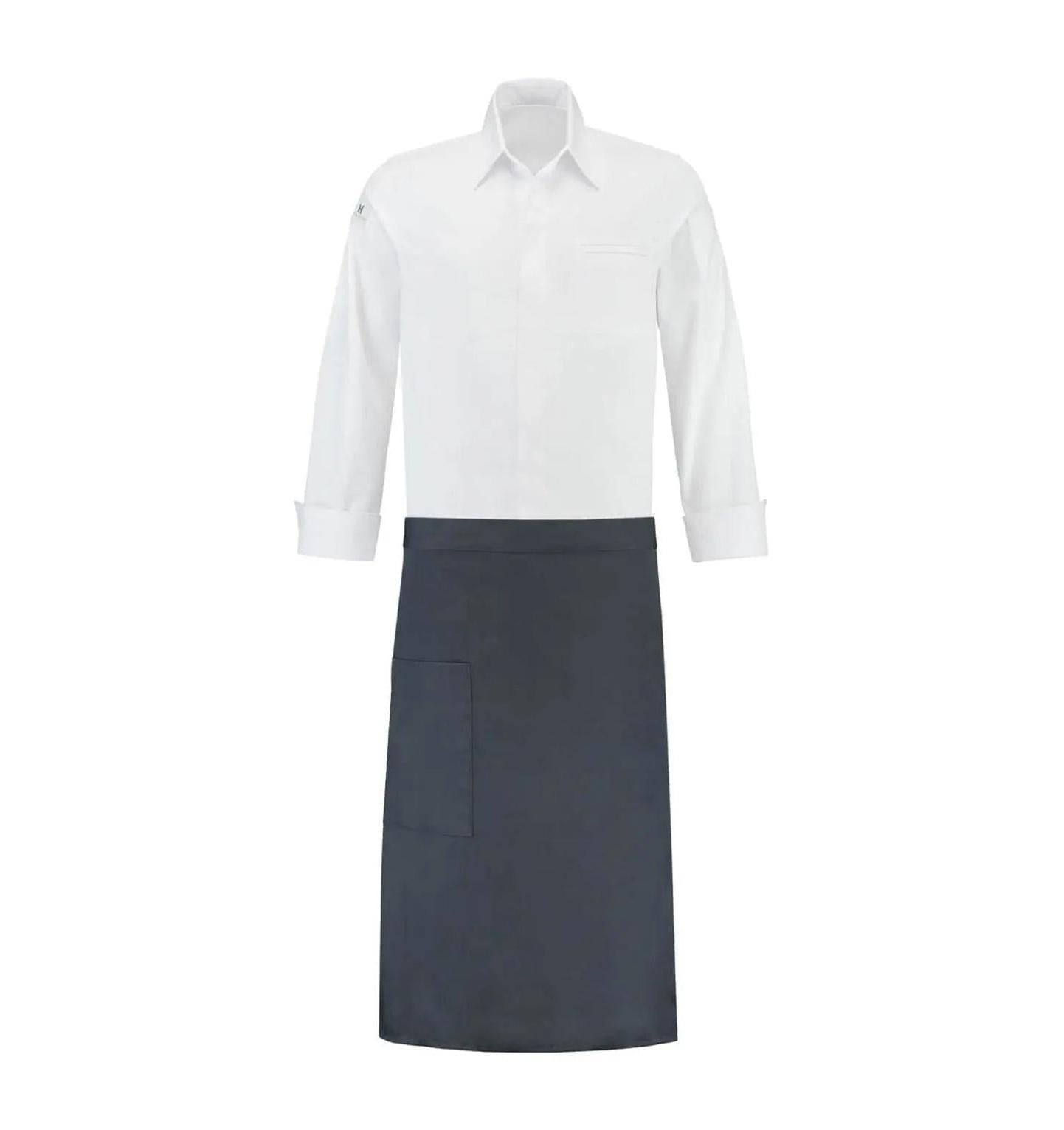 Le Nouveau Chef Atlanta Chef Aprons-Nimbus Grey