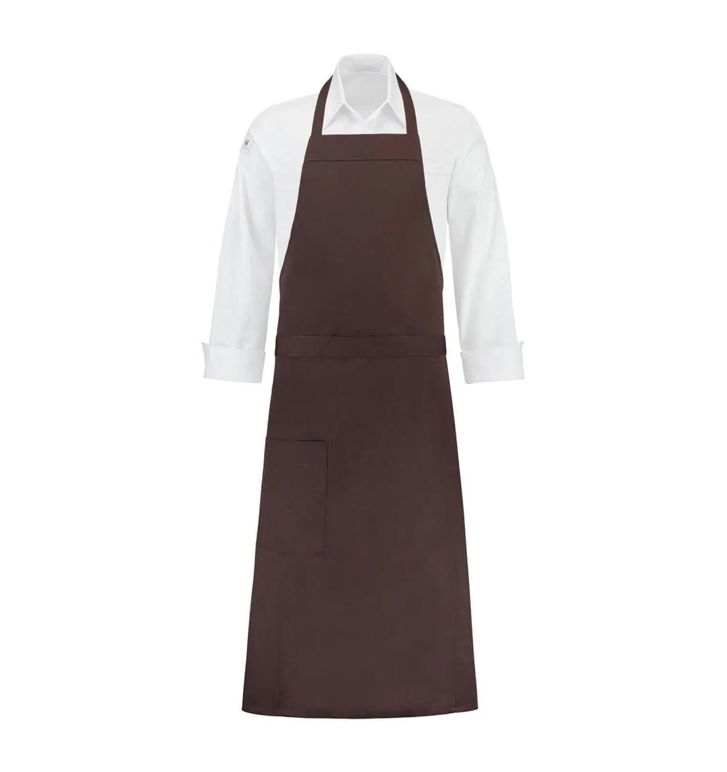 Le Nouvean Chef Phoenix Bib Aprons Pure Choco-Frontview