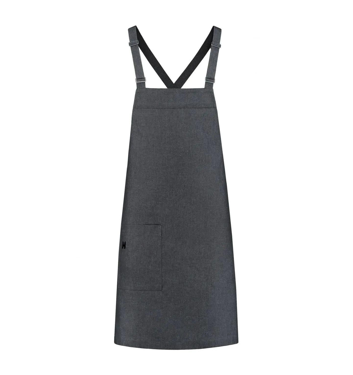 Le Nouveau Chef Eden Chef Aprons-Heavy Black Denim