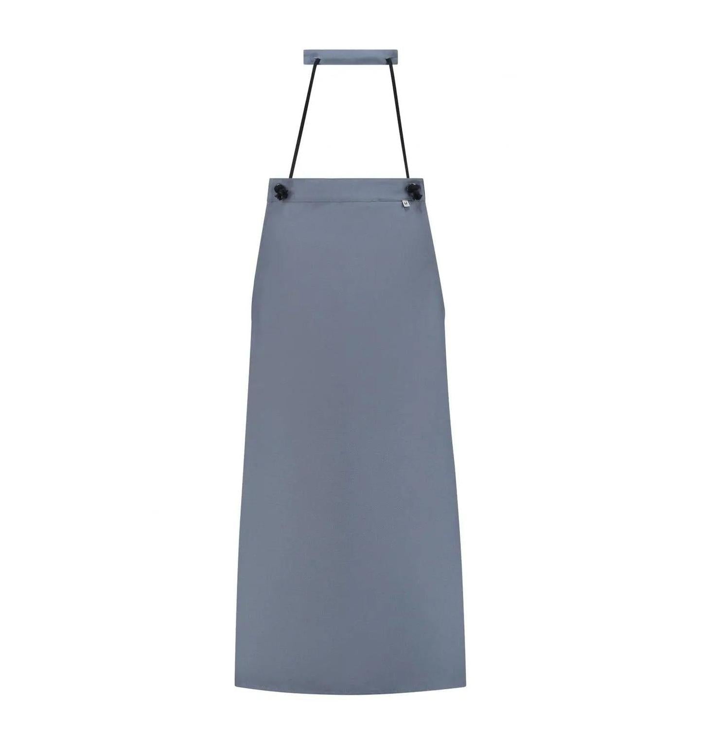Le Nouvean Chef Spanish Bib Aprons Blue Canvas-Frontview
