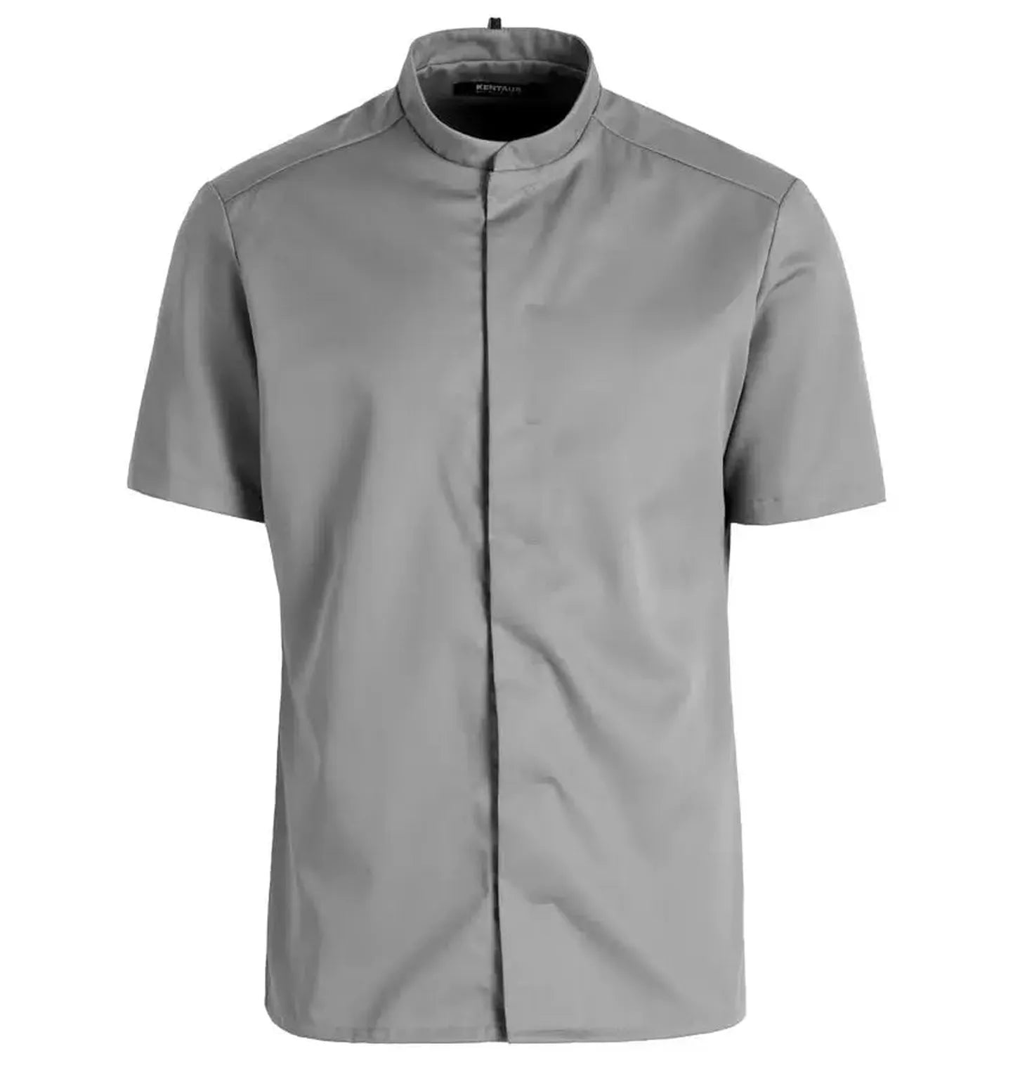 Kentaur 25242 Tencel Chef/Service Graphite Grey Shirt Front