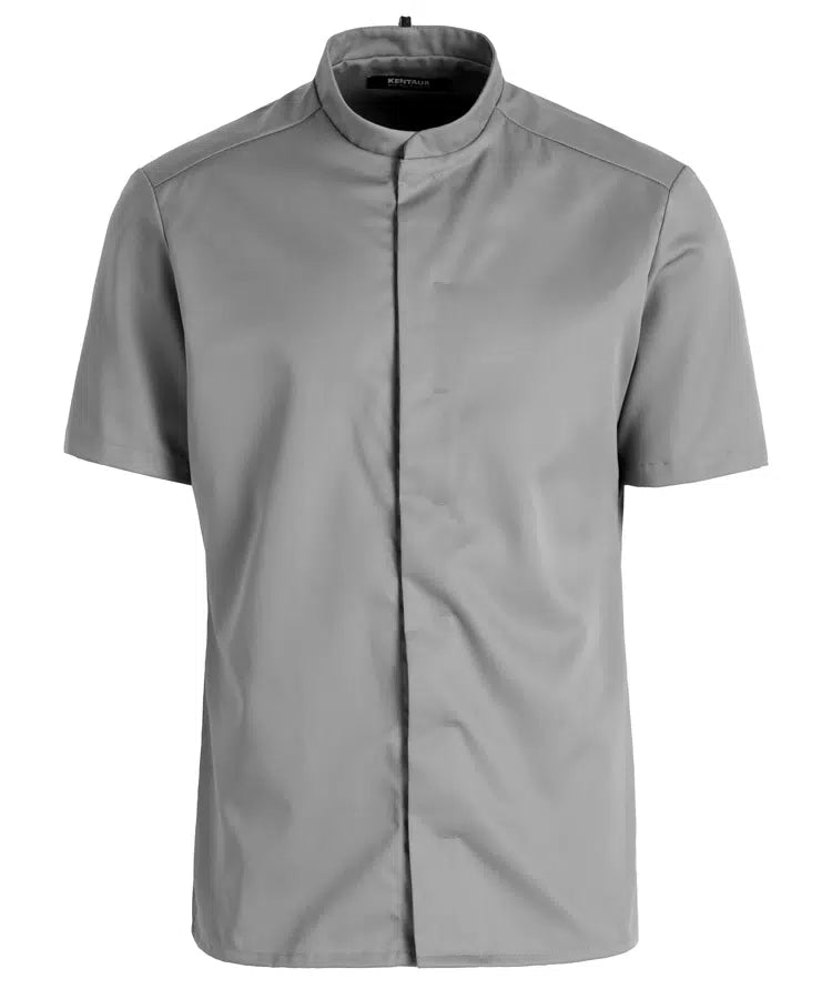 Kentaur 25242 Tencel Chef/Service Graphite Grey Shirt Front