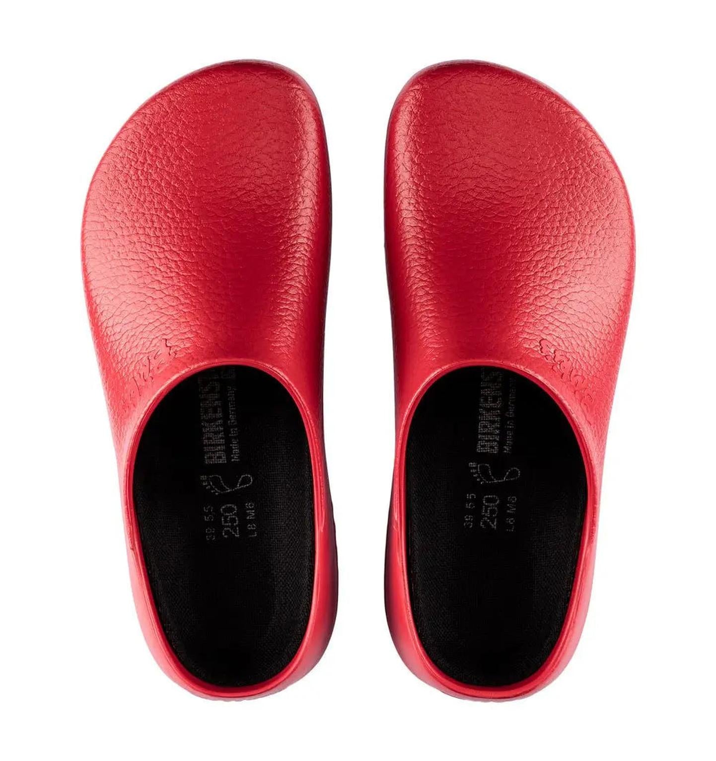 Birkenstock Super Birki Red Chef Clog - Top & Bottom