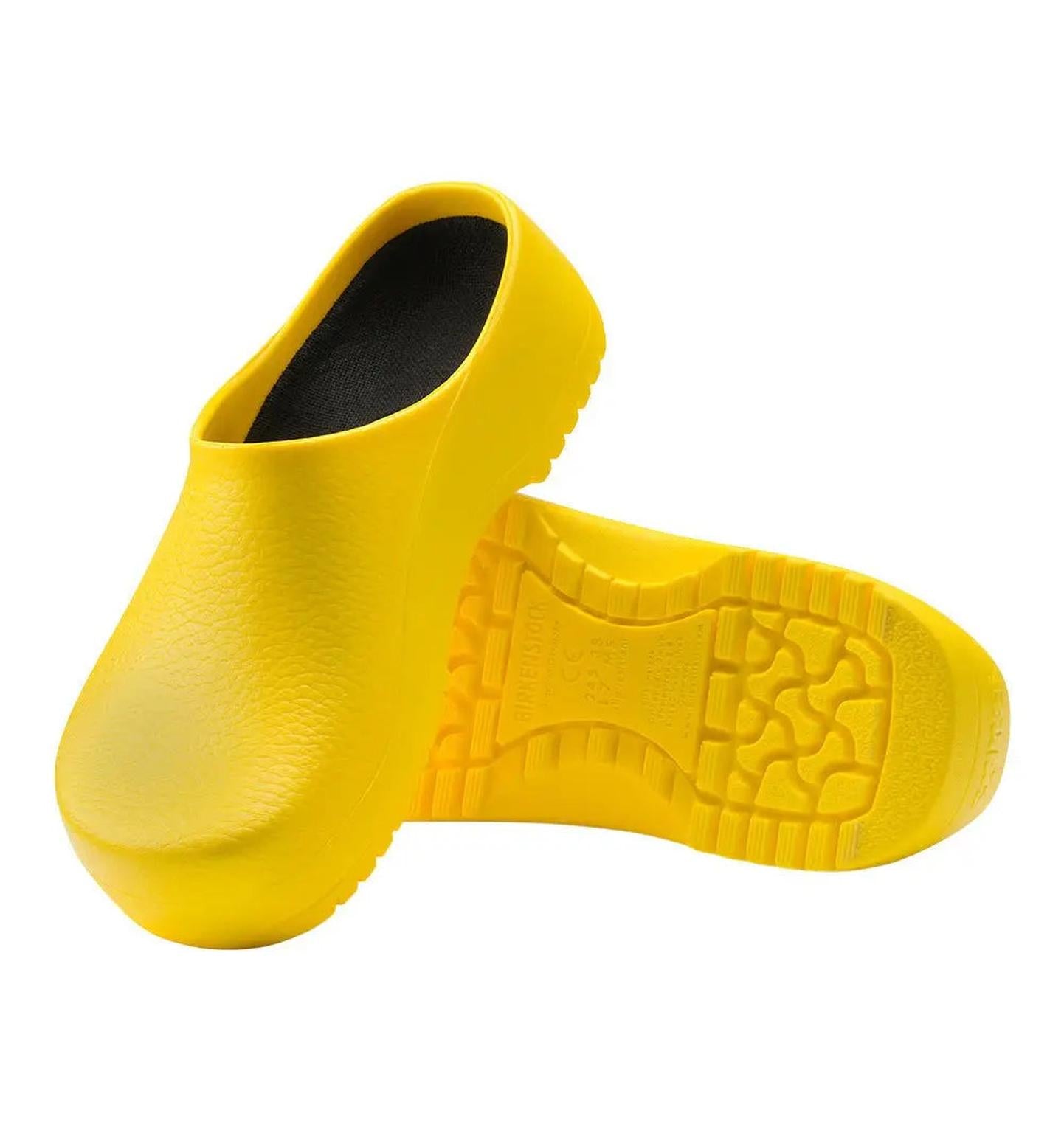 Birkenstock Super Birki Yellow Chef Clog - Top & Bottom