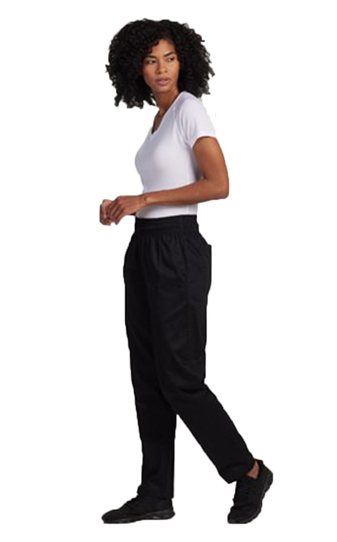 Buy Superb Uniforms Polyester & Cotton Black Chef Trousers with Striped Hip  Patched Pocket, SUW/BGrystp/CP020, Size: 30 inch Online At Best Price On  Moglix
