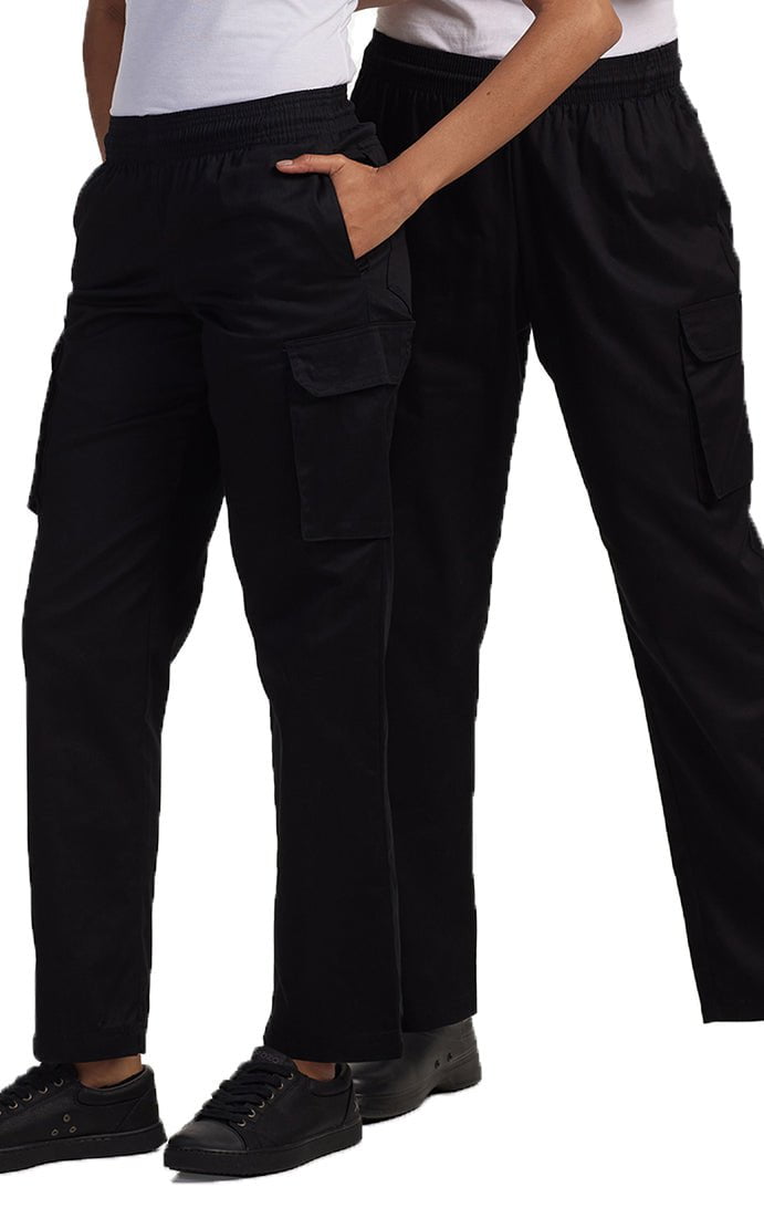 Chefwear Cargo Chef Pants 3200 Black-Frontview