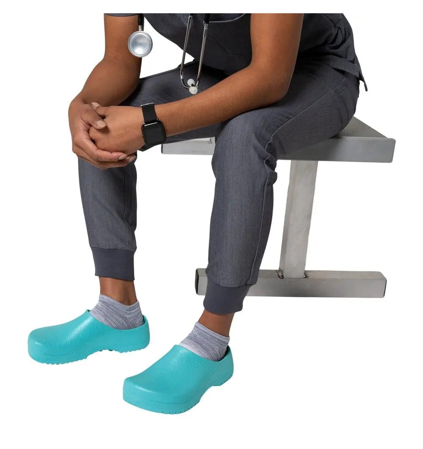 Birkenstock Super Birki Ciel Blue Chef Clog  - Life Style