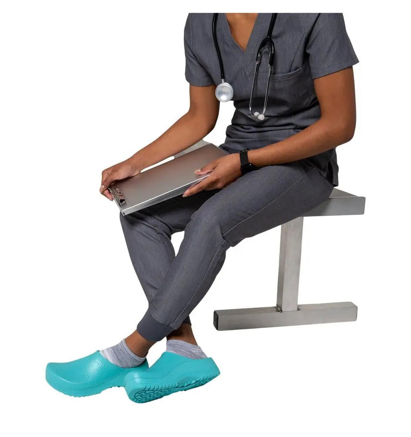 Birkenstock Super Birki Ciel Blue Chef Clog  - Life Style