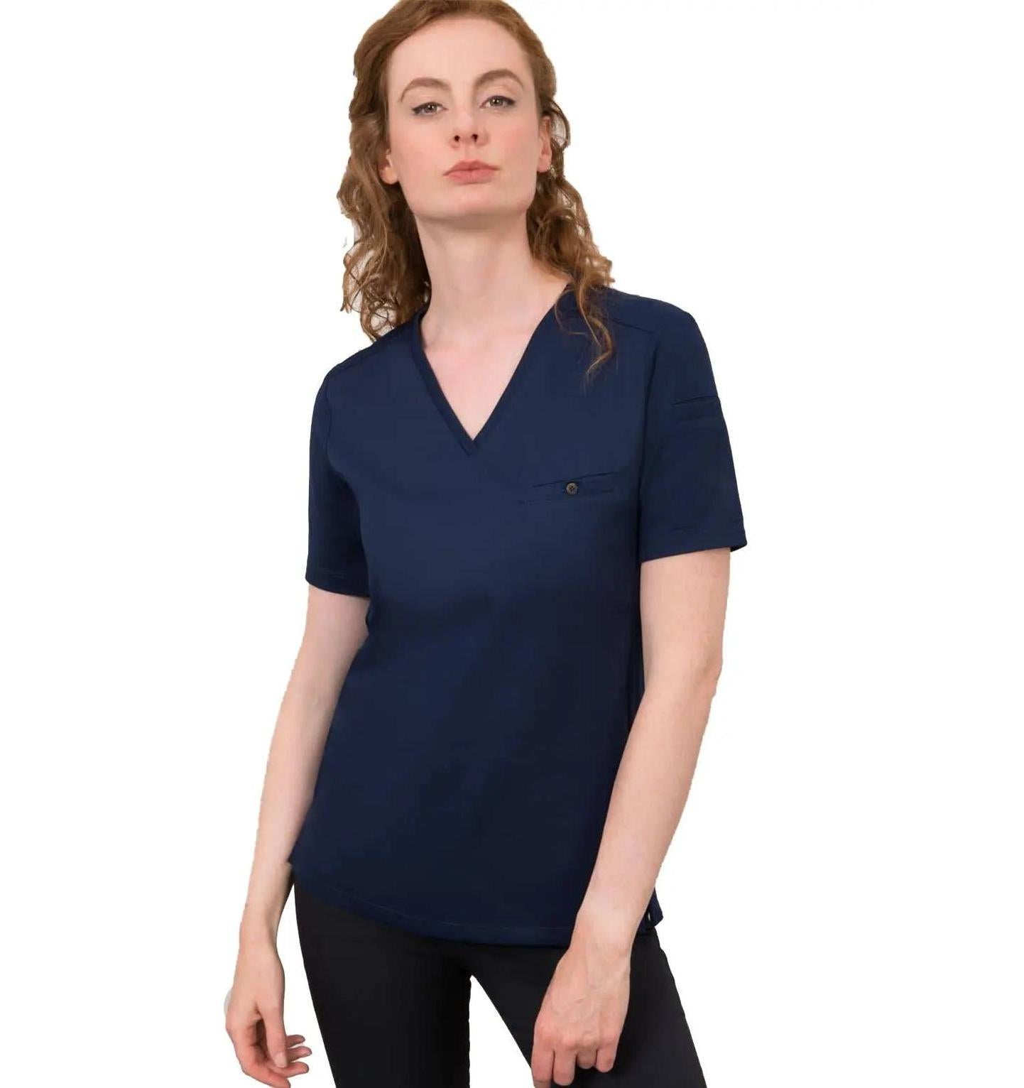 Le Nouveau Chef Fae Chef T-Shirt-Blue