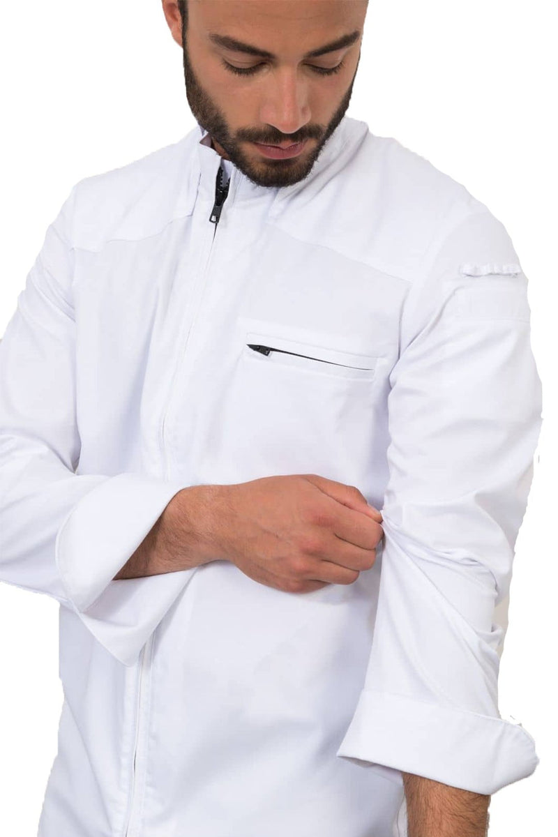 Le Nouveau Chef Nero Chef Jackets-White-frontview
