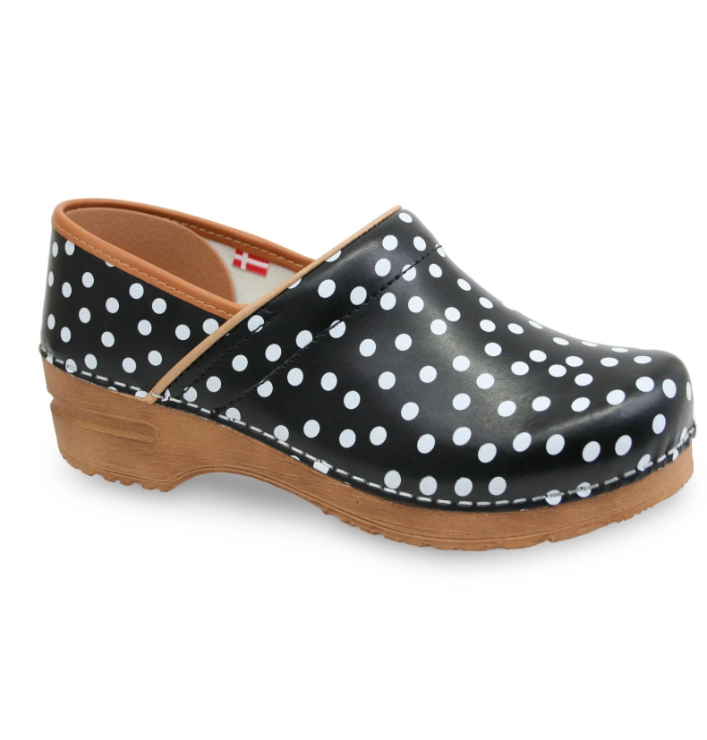 Sanita Roxbury Women’s Polka‑Dot Clog