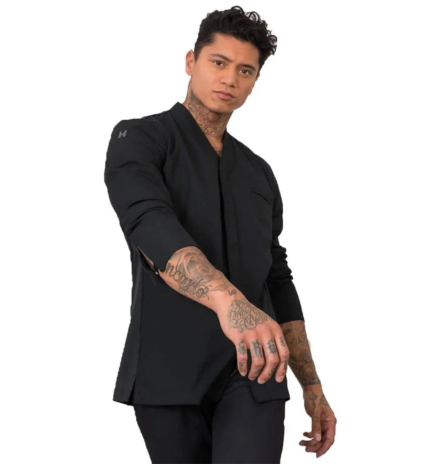 Le Nouveau Chef Andreas Chef Jackets-Black