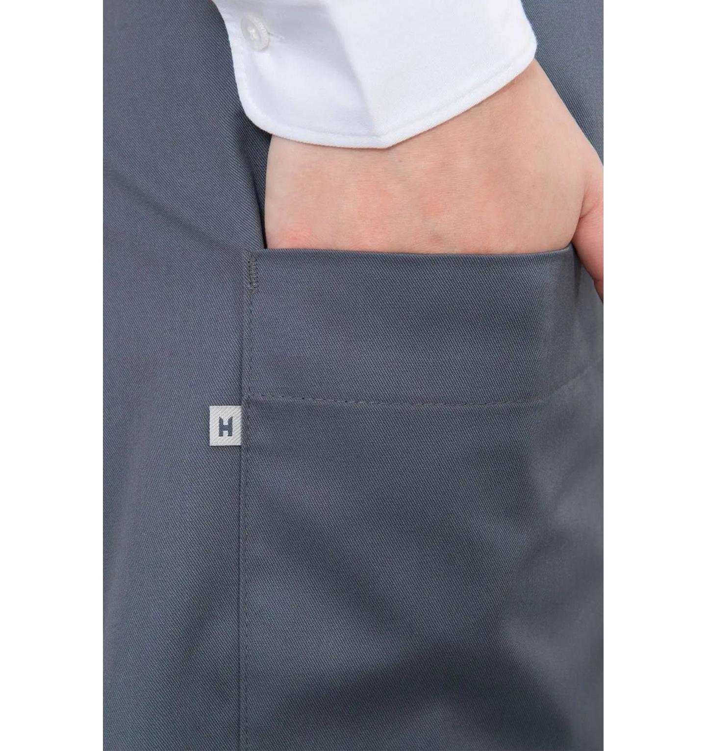 Le Nouveau Chef Atlanta Chef Aprons-Nimbus Grey