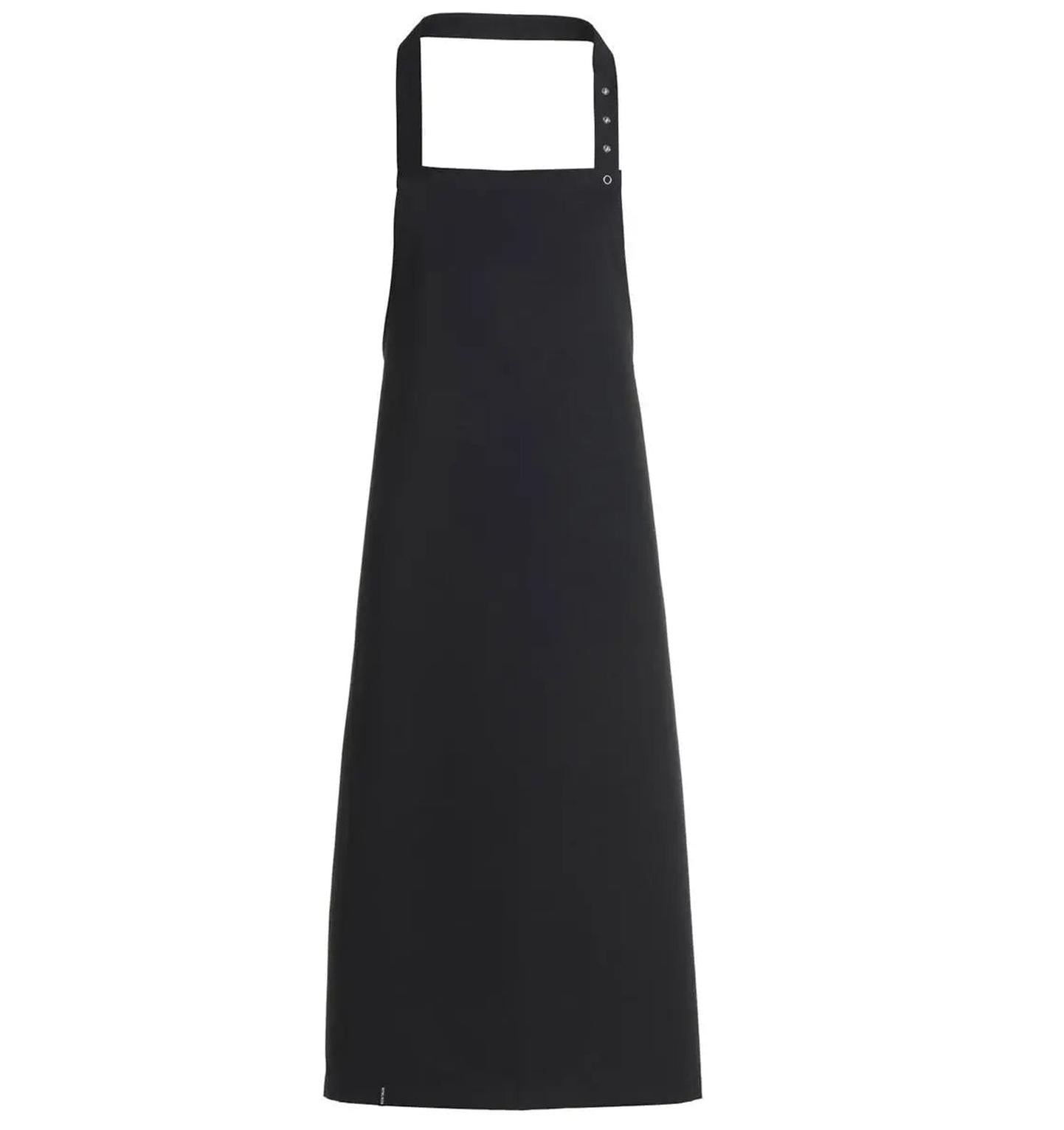 Kentaur 30330 Raw Bib Apron Black -Frontview